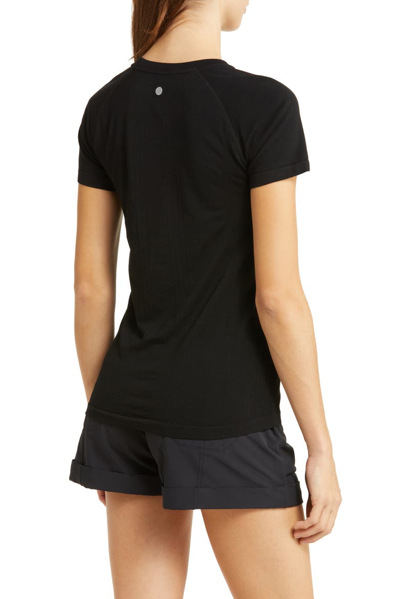 Seamless Performance T-Shirt, Alternate, color, BLACK