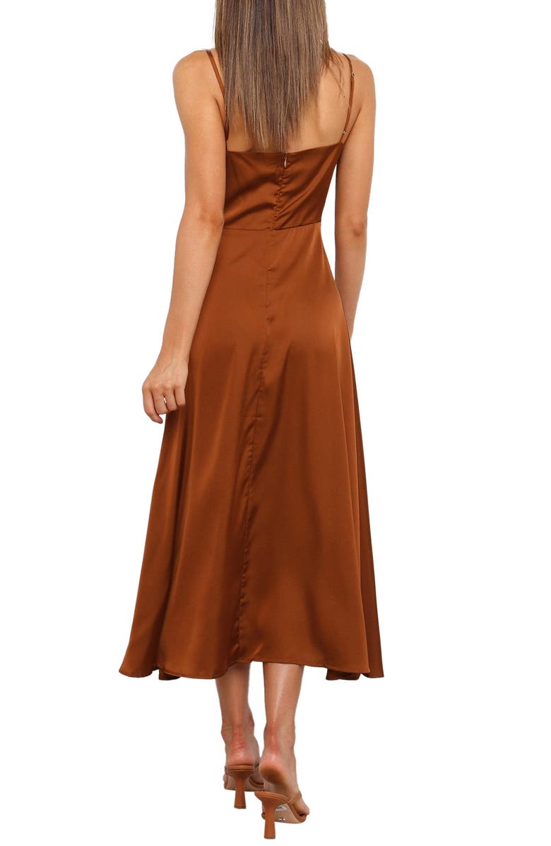 Petal & Pup Ariel Lace Trim Slipdress, Alternate, color, Rust