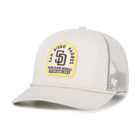 Men's '47 Cream San Diego Padres Gravestone Adjustable Trucker Hat