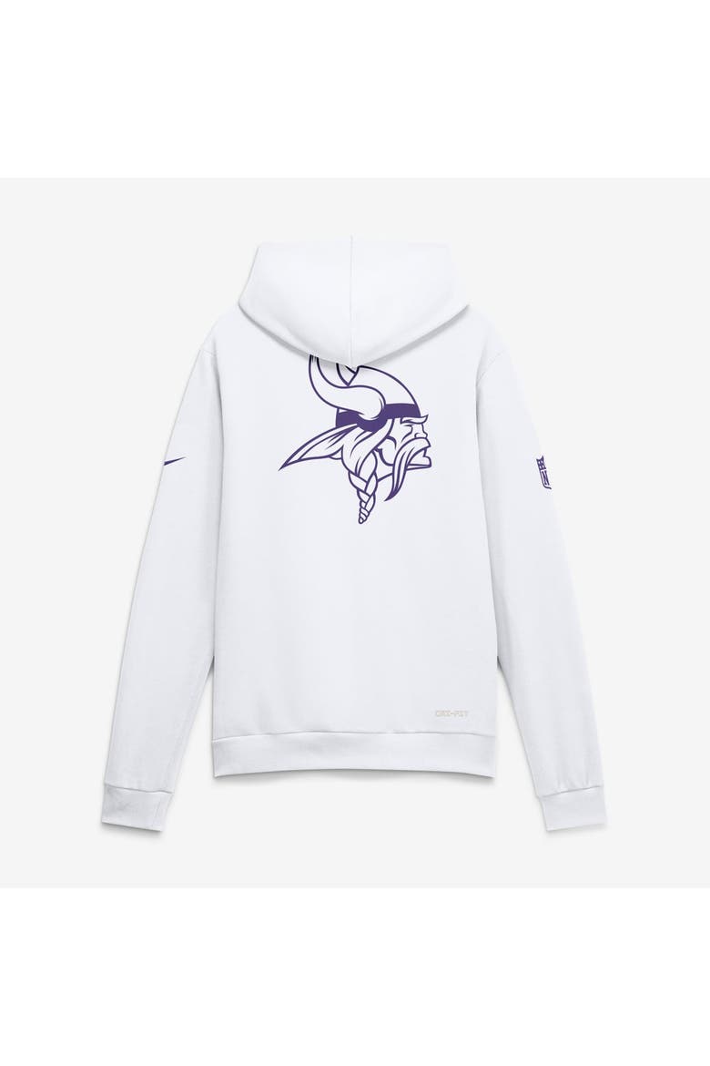 Men's Nike White Minnesota Vikings Standard Issue Replay Officials Alternate Dri-FIT Hoodie, Alternate, color, White