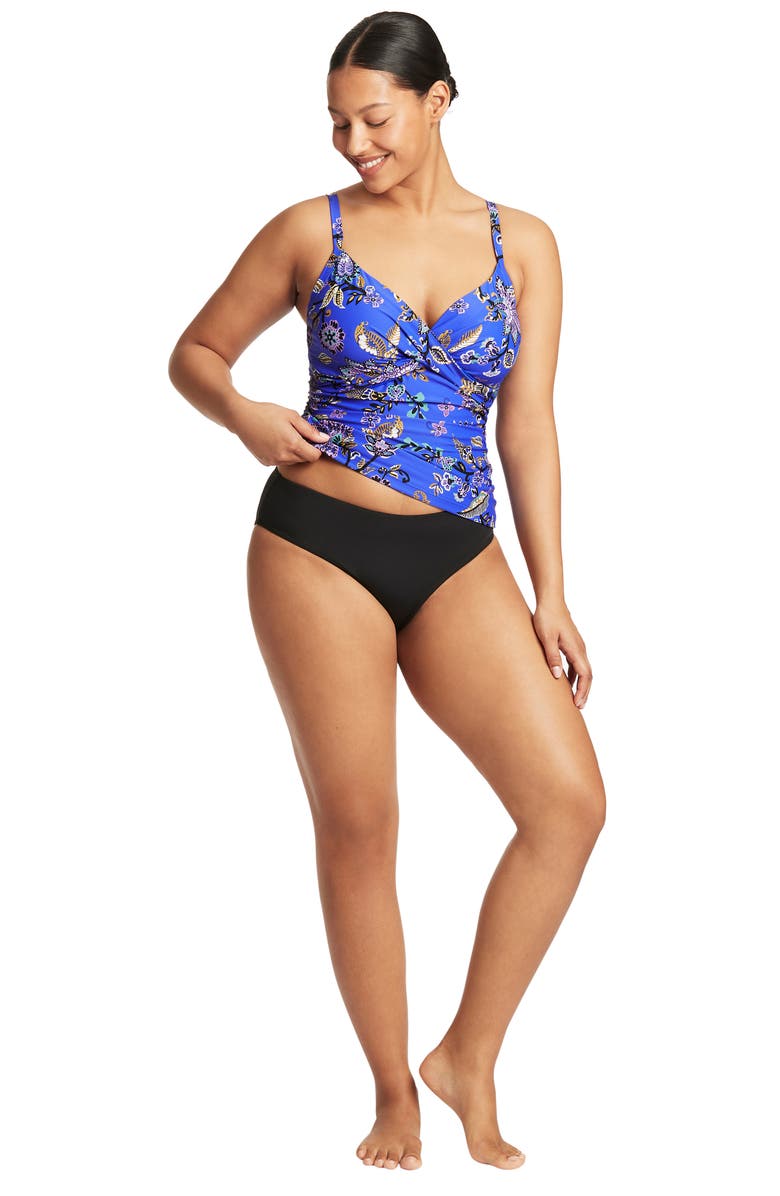 Sea Level DD- & E-Cup Paisley Twist Front Tankini Top, Alternate, color, 