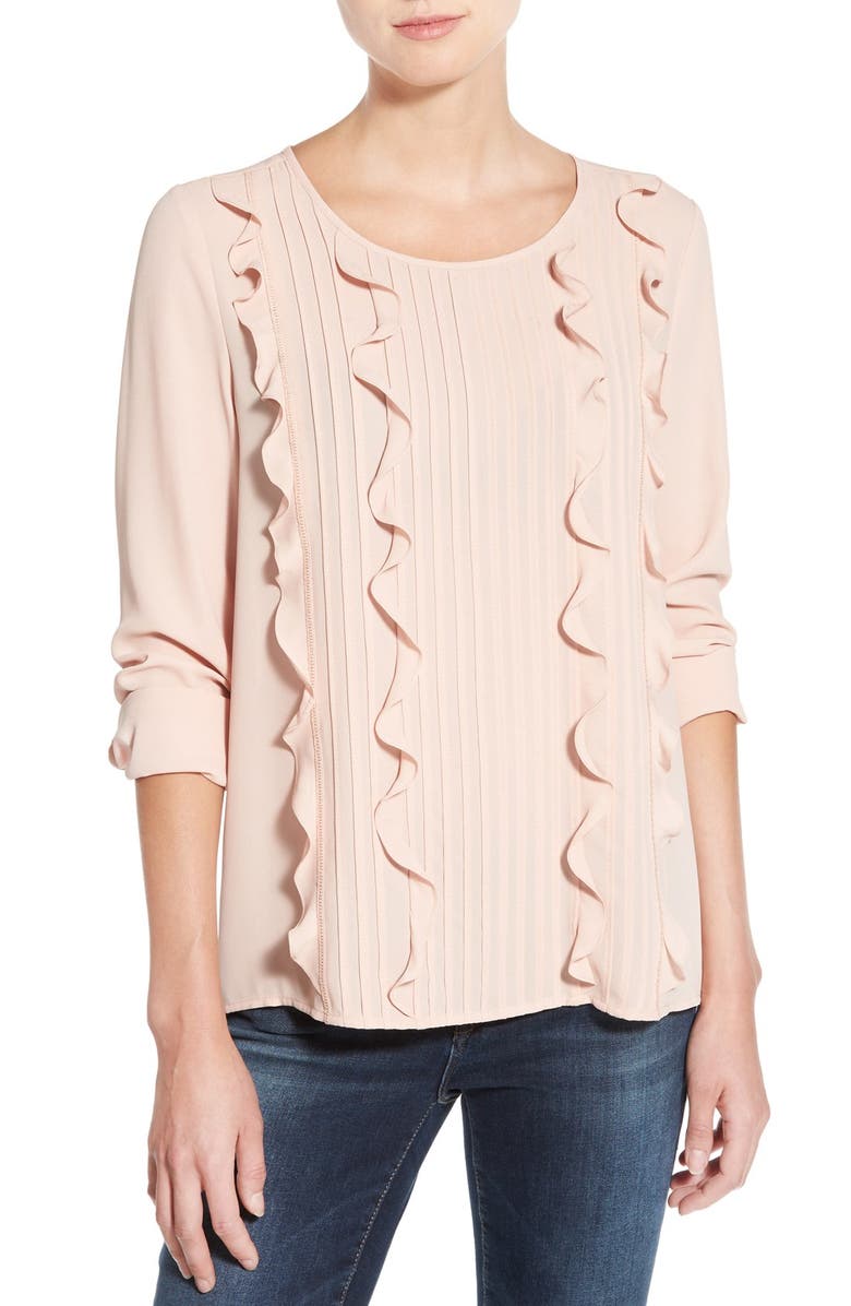 Halogen<sup>®</sup> Ruffle Front Blouse, Alternate, color, 