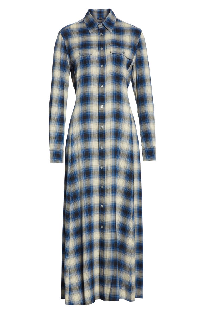 Polo Ralph Lauren Plaid Midi Shirtdress, Alternate, color, 