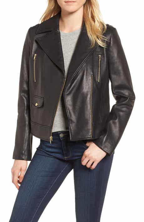 Cole Haan Signature Leather Moto Jacket