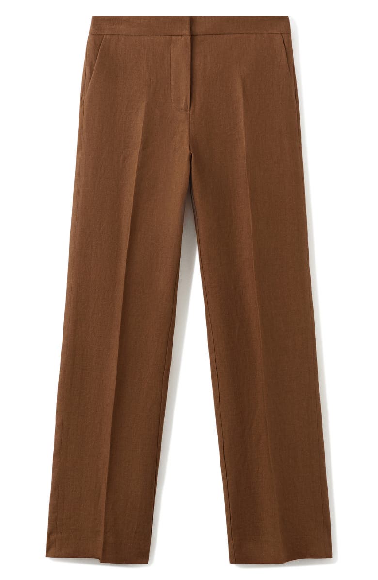 MANGO Linen Suit Pants, Alternate, color, 