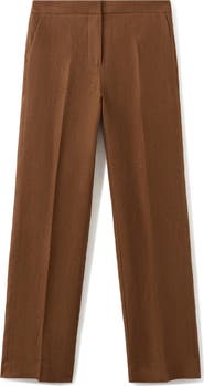 MANGO Linen Suit Pants