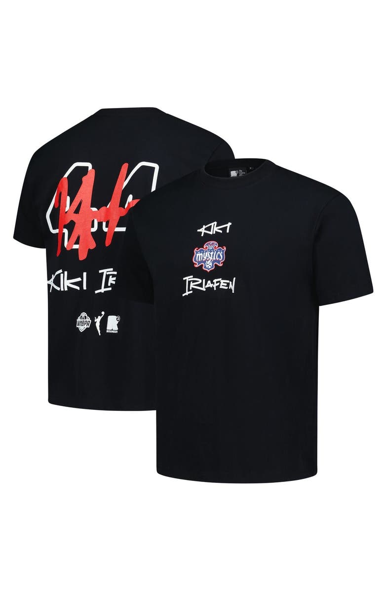 round21 Unisex round21 Kiki Iriafen Black Washington Mystics 2025 WNBA Draft Name & Number T-Shirt, Main, color, Black