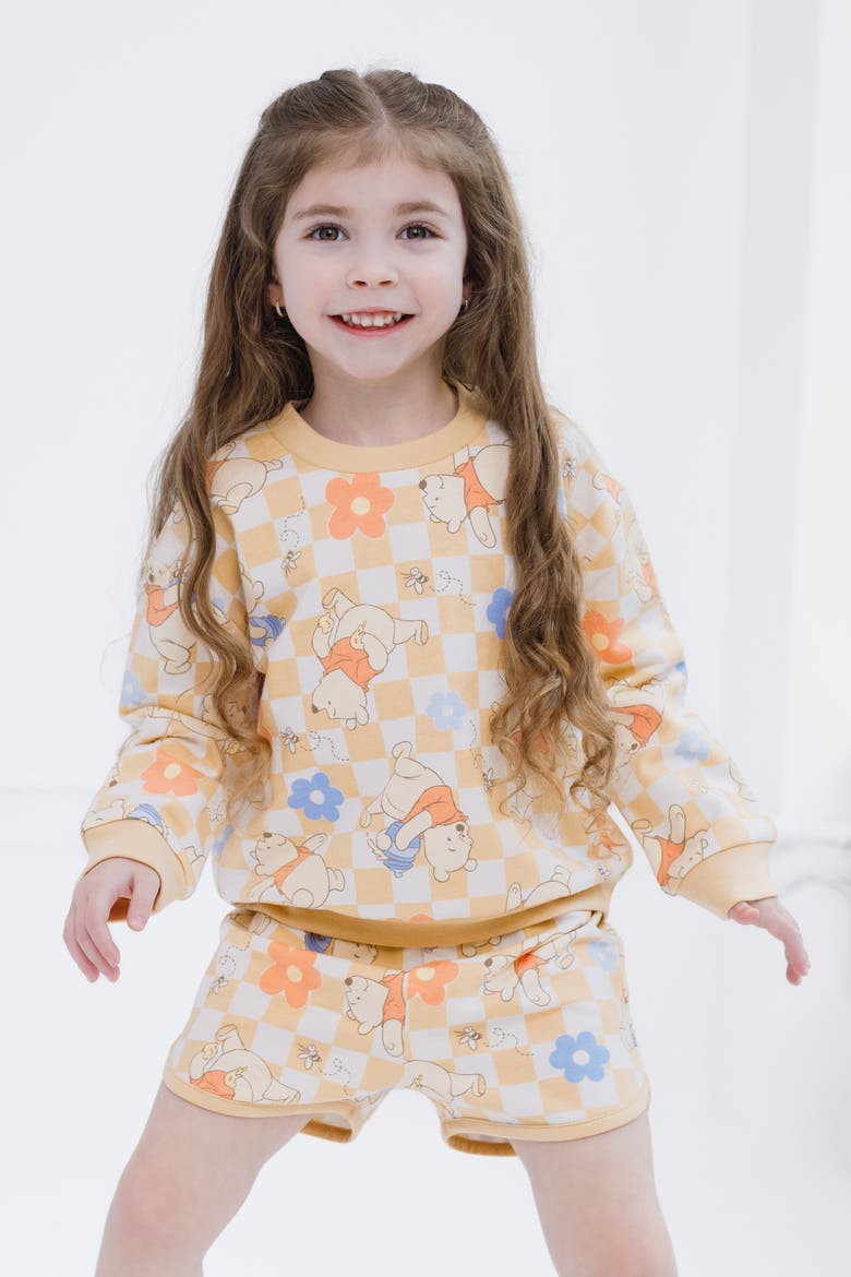 Winnie the Pooh 2-Piece Sweatshirt and Shorts Set, Alternate, color, Tan Winnie the Pooh