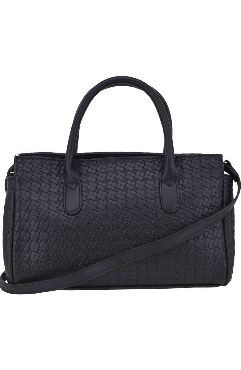 bebe Otto Small Satchel, Alternate, color, Black