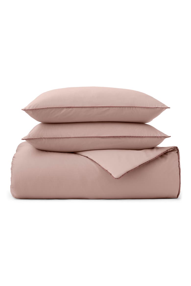 Signature Organic Cotton Comforter & Shams Set, Main, color, DUSTY ROSE