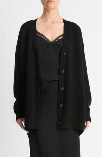 Vince Oversize Wool Blend Double Knit Cardigan