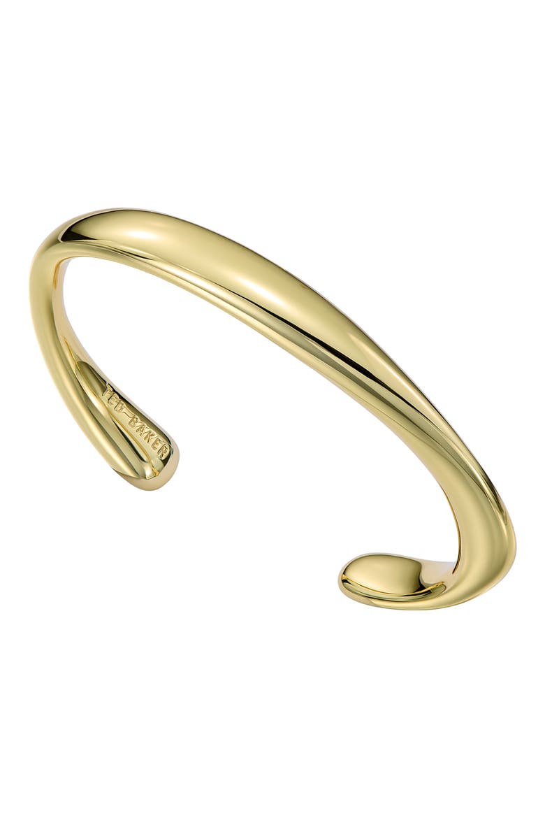 Cova Contour Cuff Bracelet, Alternate, color, METALLIC GOLD