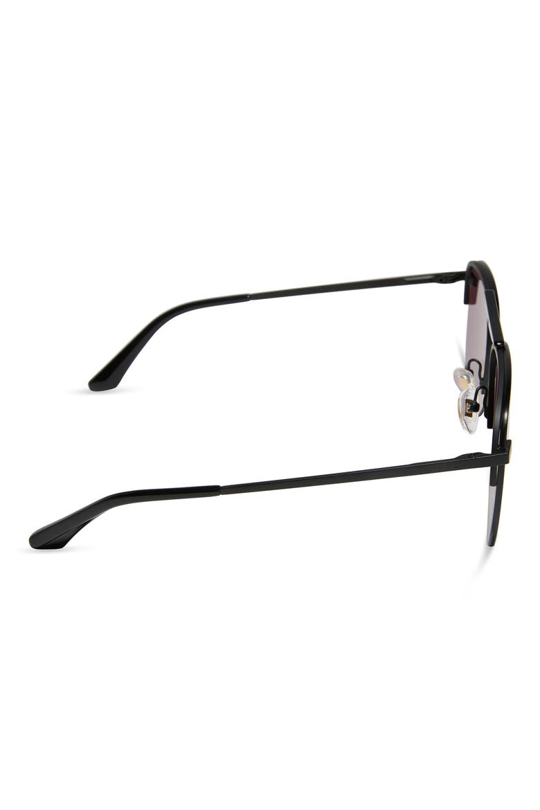 Tahoe 65mm Oversize Aviator Sunglasses, Alternate, color, AUBERGINE WITH SILVER FLASH