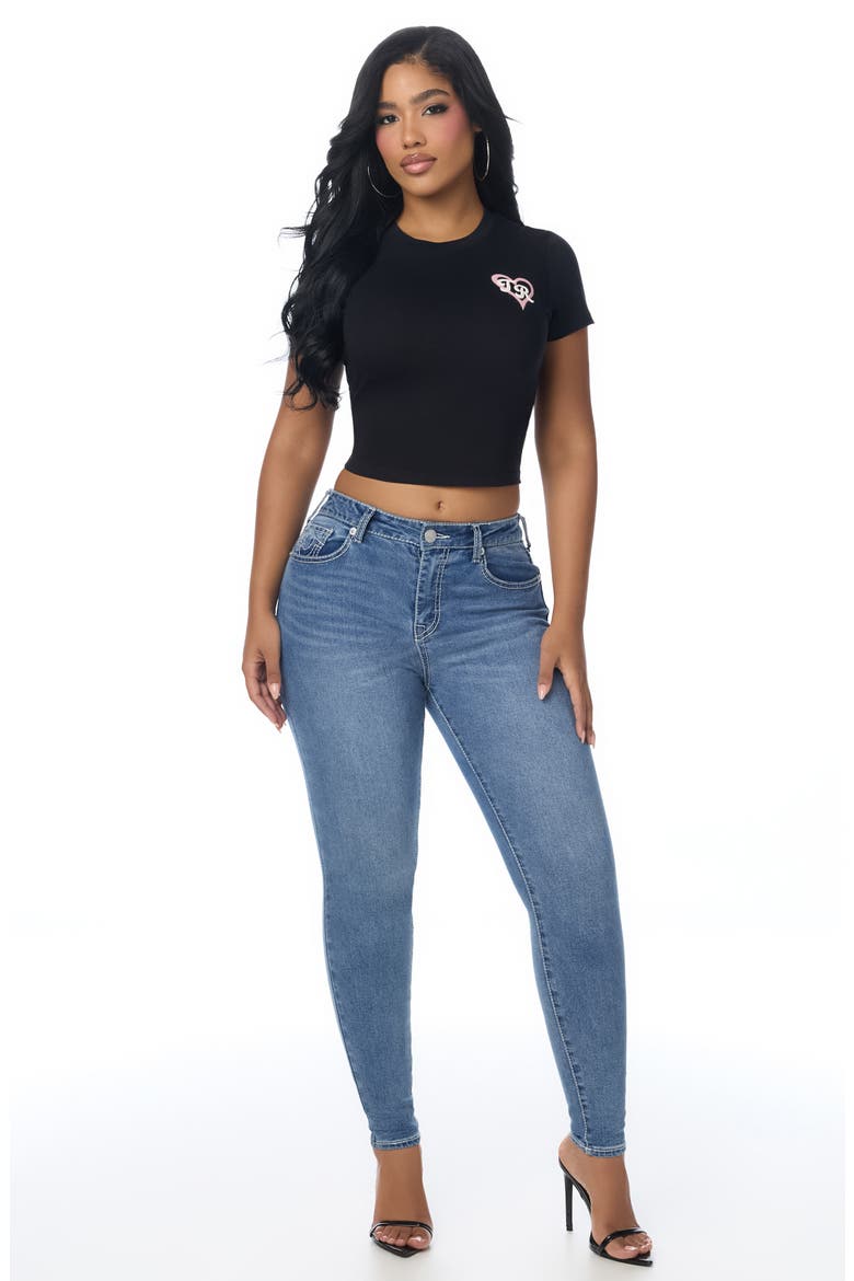 True Love Graphic Baby T-Shirt, Alternate, color, JET BLACK
