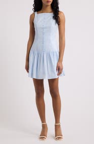 Lulus Rory Front Button Mini Sundress