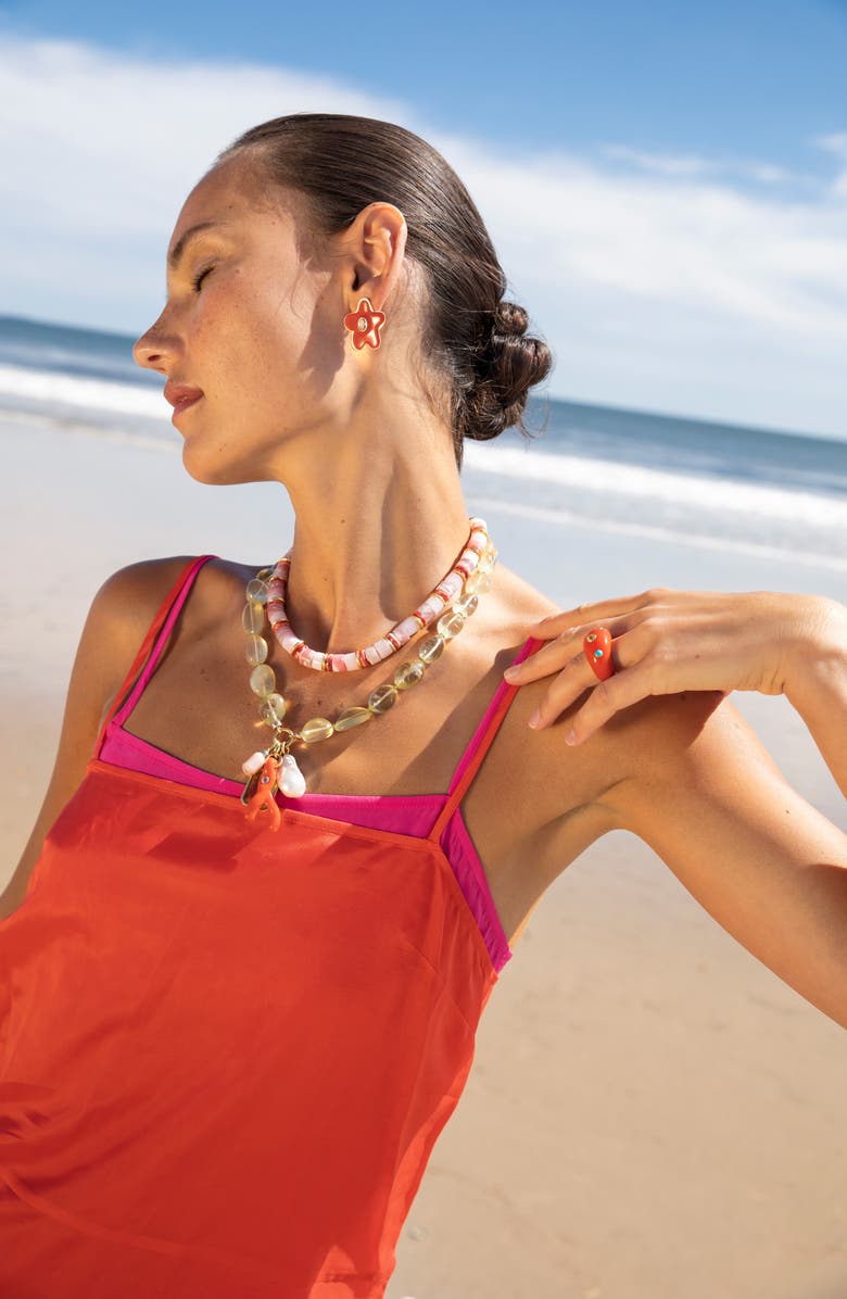 Lizzie Fortunato Rosado Necklace, Alternate, color, 