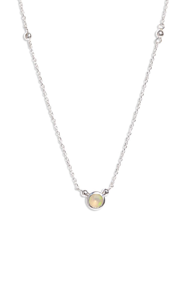 Anzie Bonheur Bubbling Brook Station Necklace, Main, color, 
