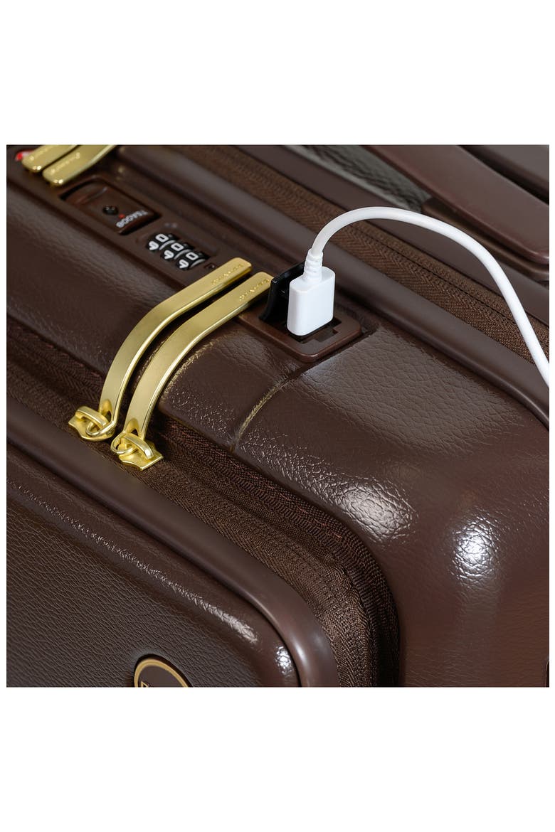 Onyx 21.5-Inch Expandable Hardside Spinner Carry-On, Alternate, color, BROWN