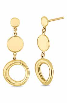 14k Gold Drop Earrings