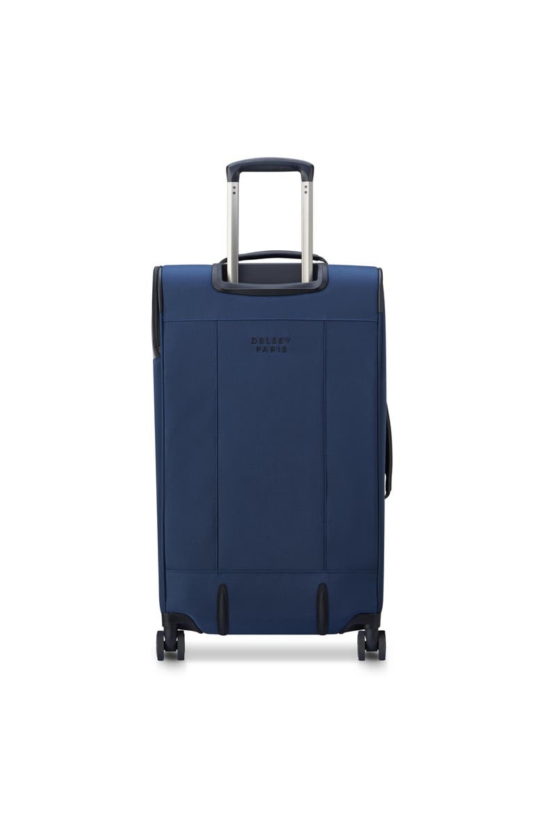 Wagram Softside Expandable 26" Medium Checked Spinner Luggage, Alternate, color, Navy