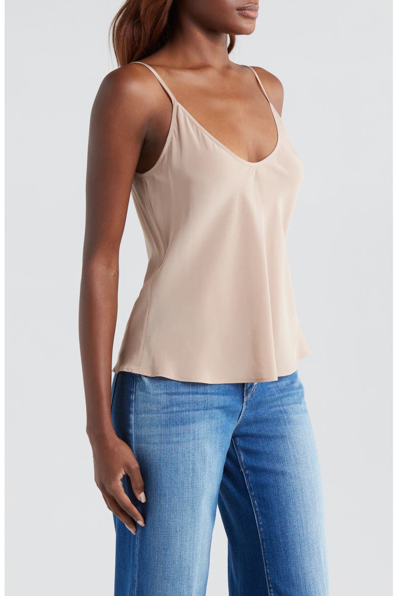 Lexi Silk Camisole, Alternate, color, CAPPUCCINO