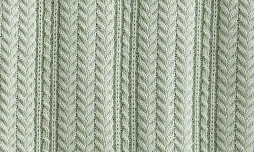 Nordstrom Kids' Textured Cotton Button-up Polo Sweater In Green Cameo