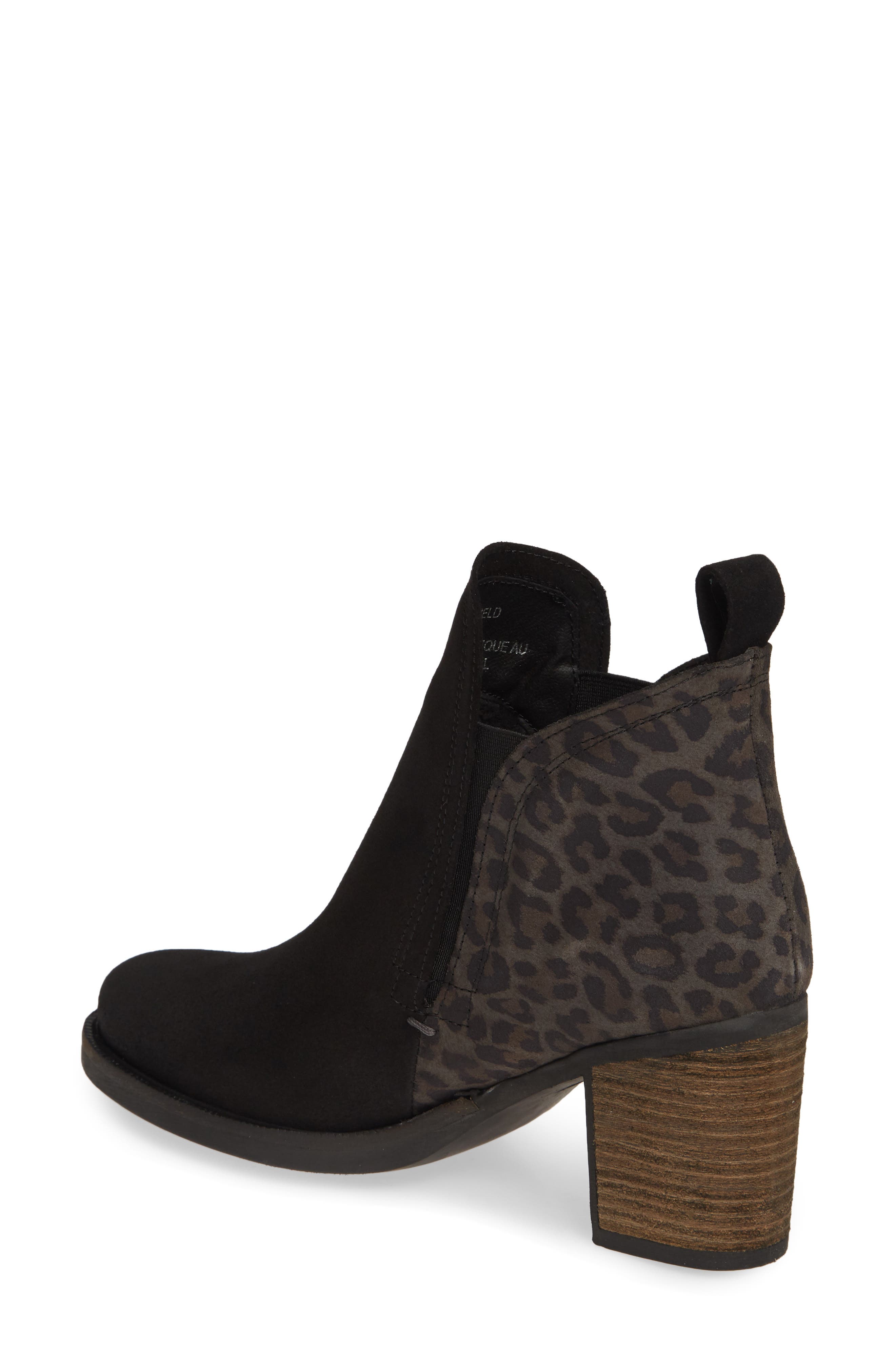 'Belfield' Waterproof Chelsea Boot, Alternate, color, BLACK/ GREY SUEDE