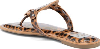Gotie Laser Cut Studded Thong Sandal