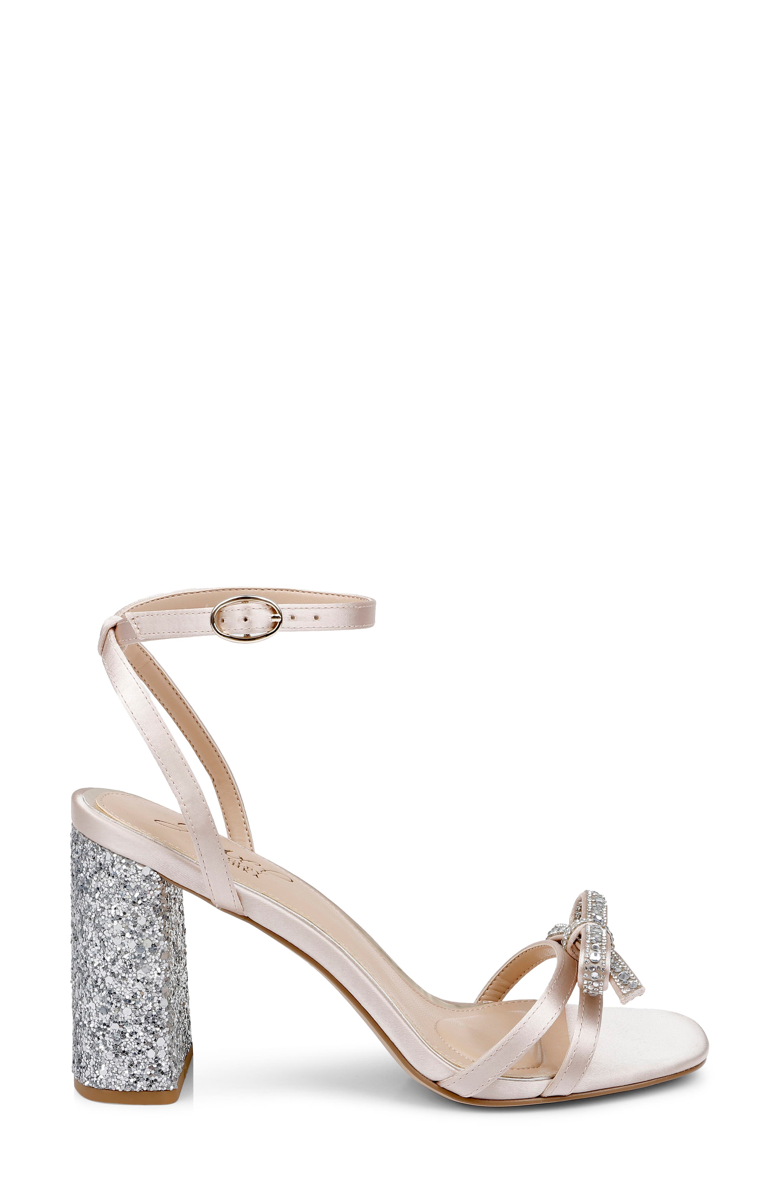 Jewel Badgley Mischka Hillary Ankle Strap Sandal, Alternate, color, Champ Sati