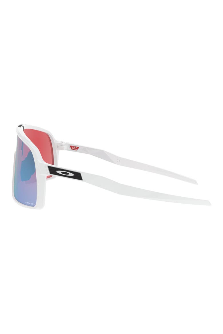 Sutro 137mm Shield Sunglasses, Alternate, color, WHITE/PRIZM SNOW SAPPHIRE