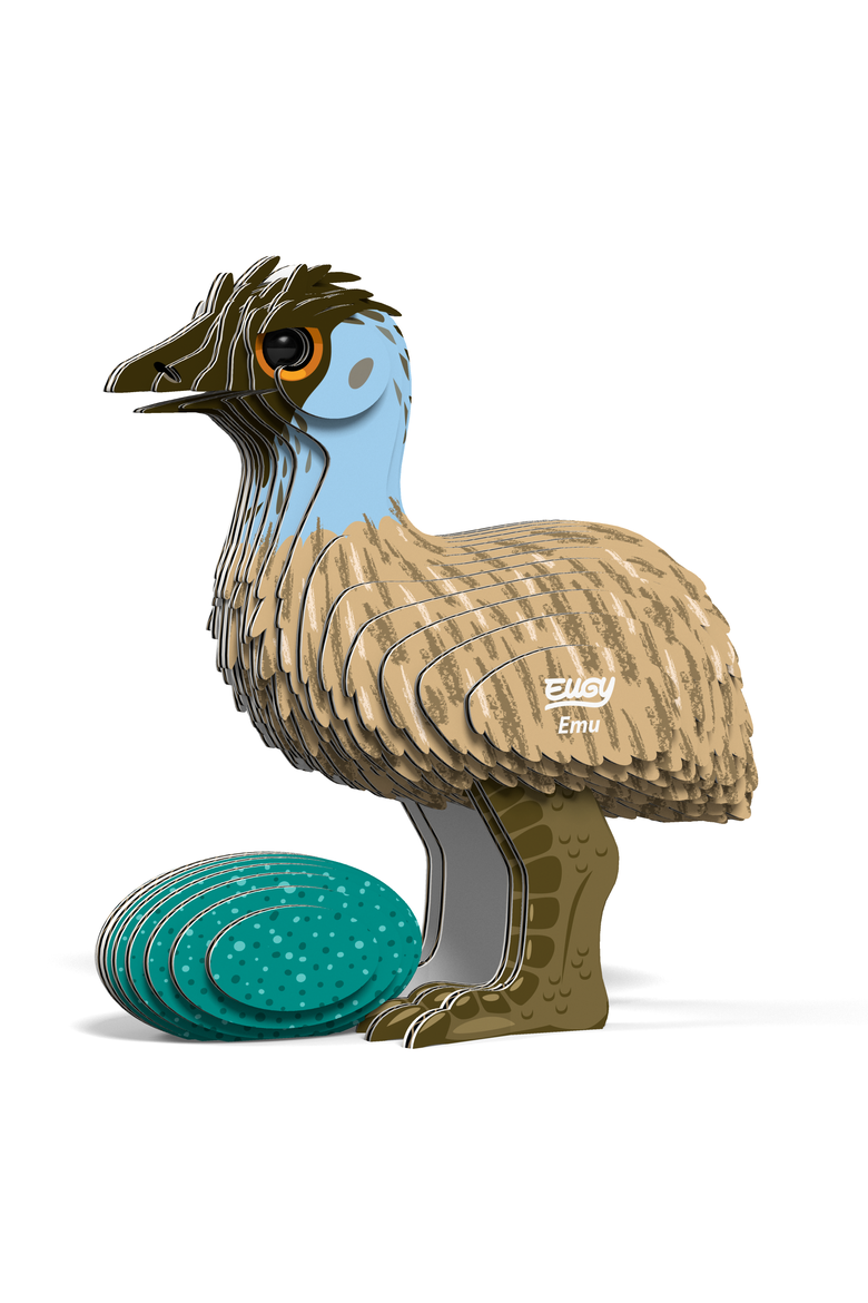 Emu 3D Puzzle, Alternate, color, No Color