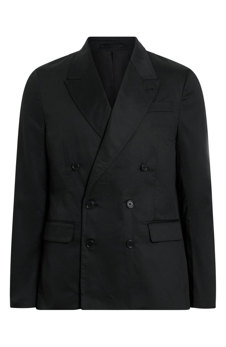 AllSaints Newton Double Breasted Cotton Blazer, Alternate, color, 