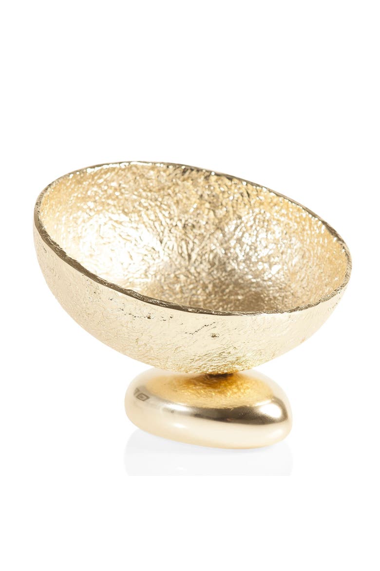 Nest Rock Candy Dish, Alternate, color, Gold