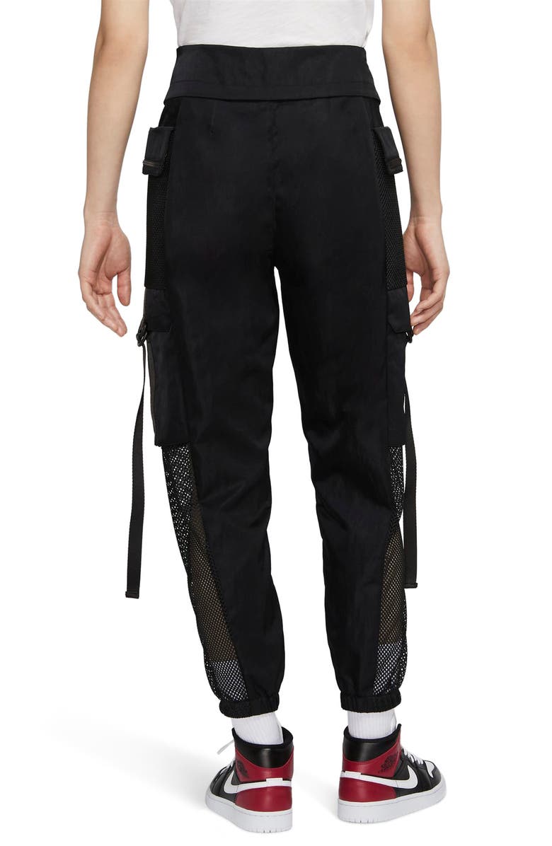 Jordan Utility Mesh Trim Nylon Foldover Pants, Alternate, color, 