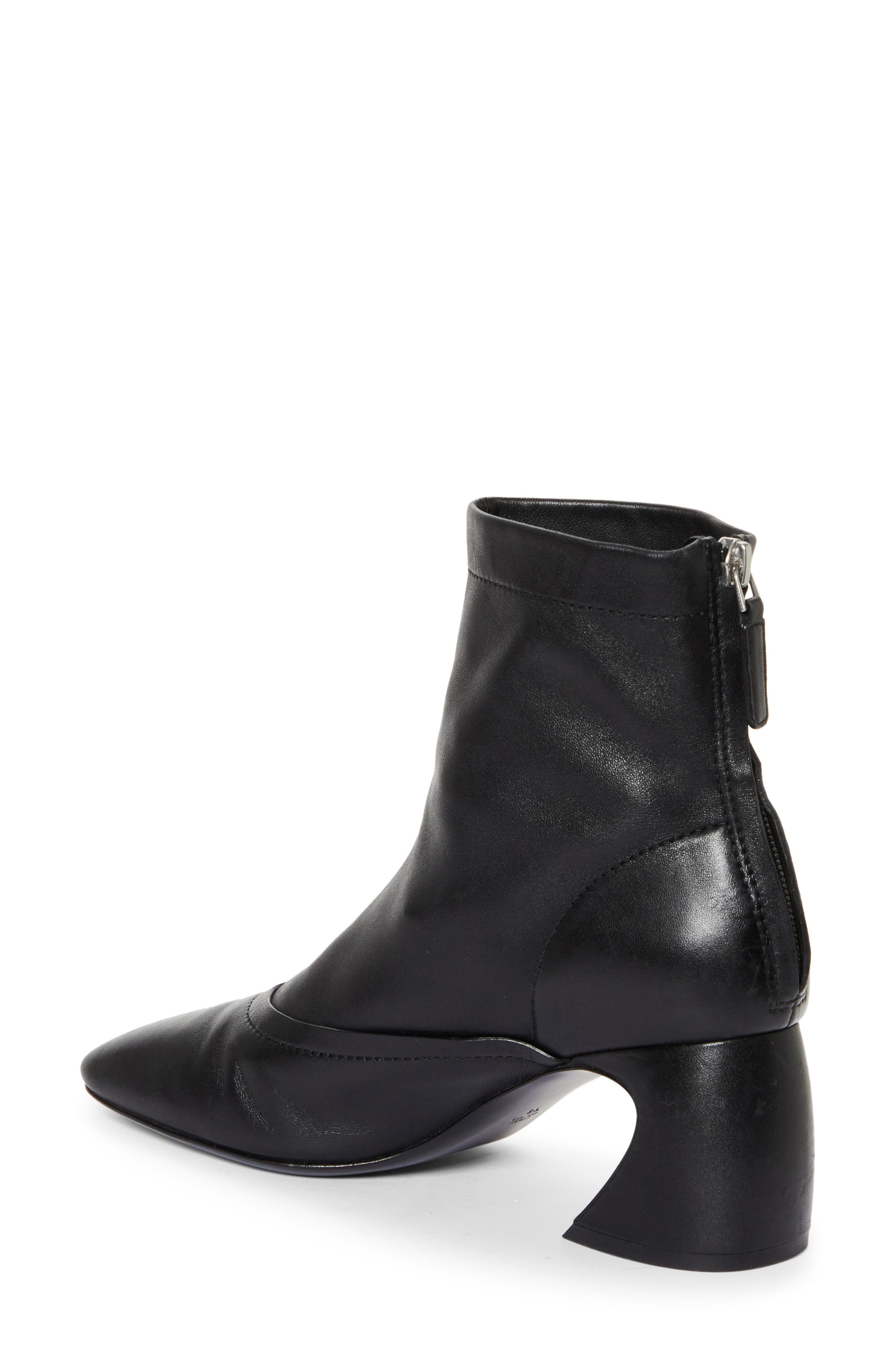 Square Toe Bootie, Alternate, color, BLACK