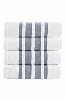 Brooks Brothers Contrast Border 4-Piece Towel Set