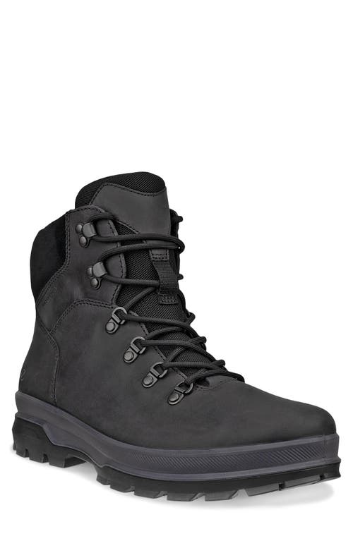 Ecco Rugged Track Waterproof Plain Boot In Black