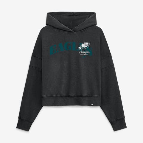 Women's Fanatics Black Philadelphia Eagles Counter Run Pullover Hoodie