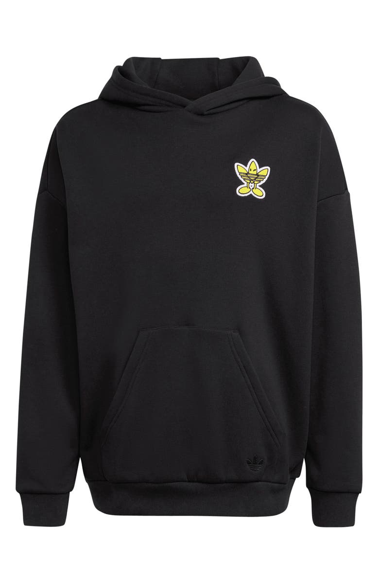 adidas Originals x Smiley World Kids' Cotton Hoodie, Main, color, 
