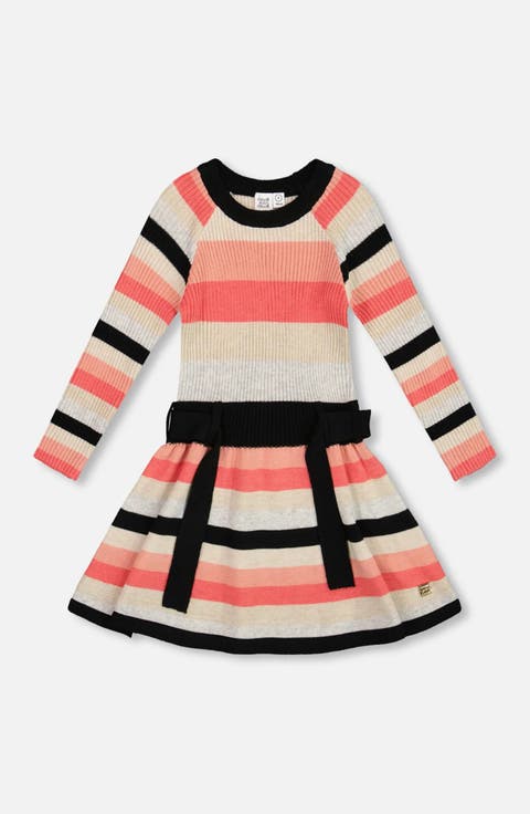 Striped Knit Dress (Toddler & Little Kid)