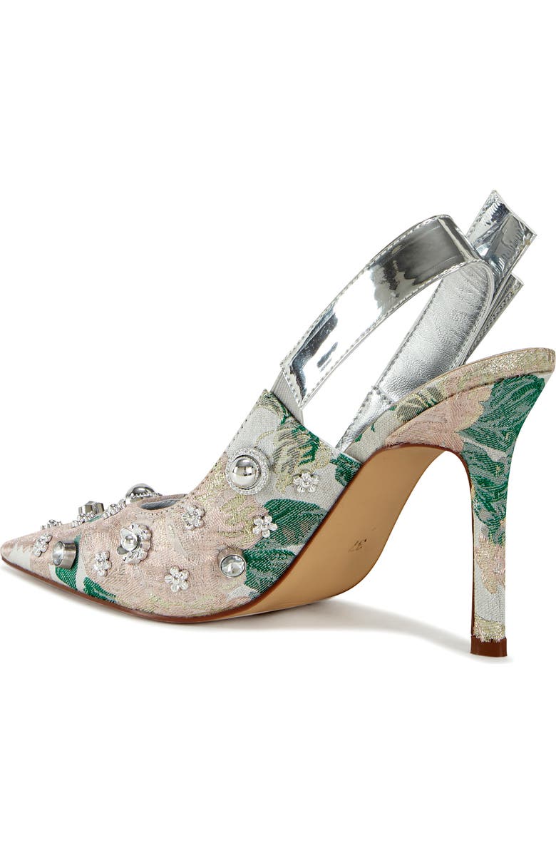 AZALEA WANG Sericus Embellished Pointed Toe Slingback Pump, Alternate, color,