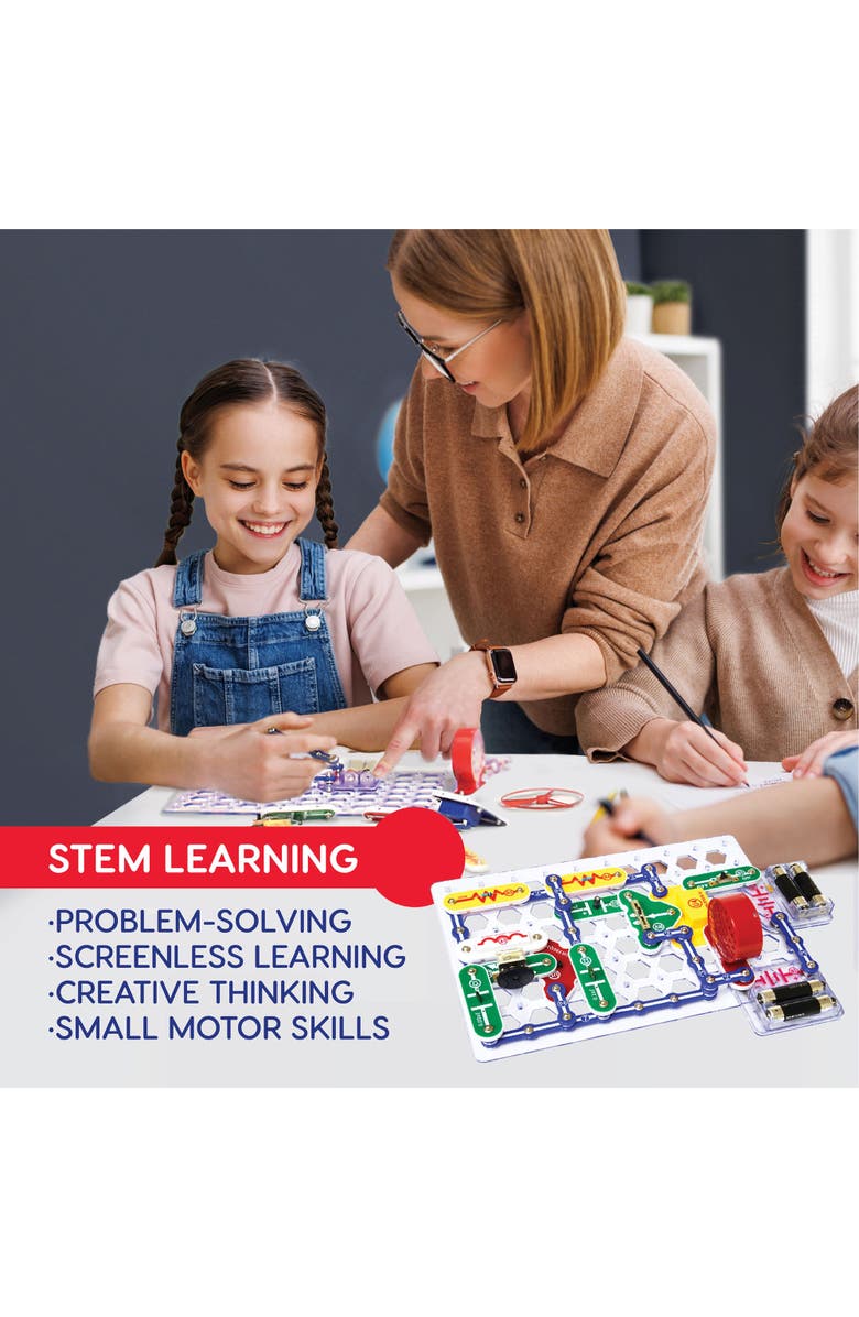 Snap Circuits Elenco Snap Circuits Sc300, Kids Ages 8+, Alternate, color, Multicolored
