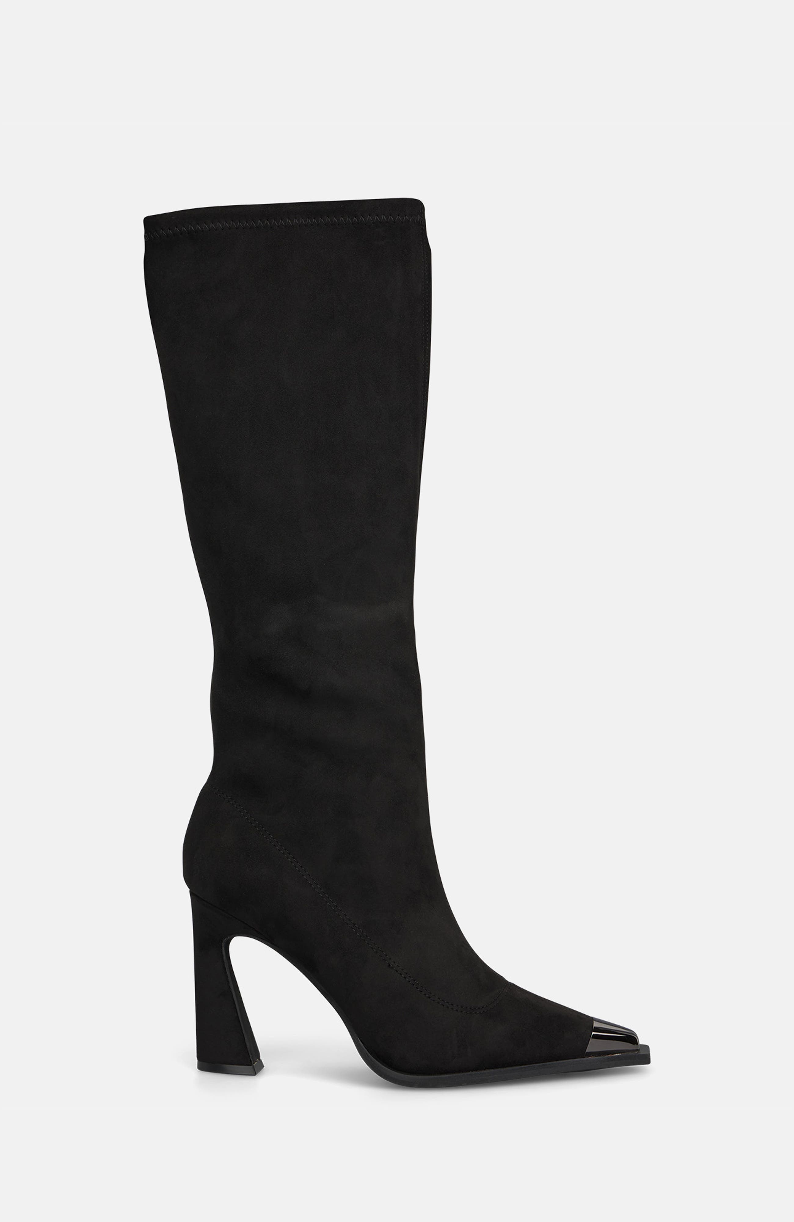 Funnel Heel Boot, Alternate, color, Black