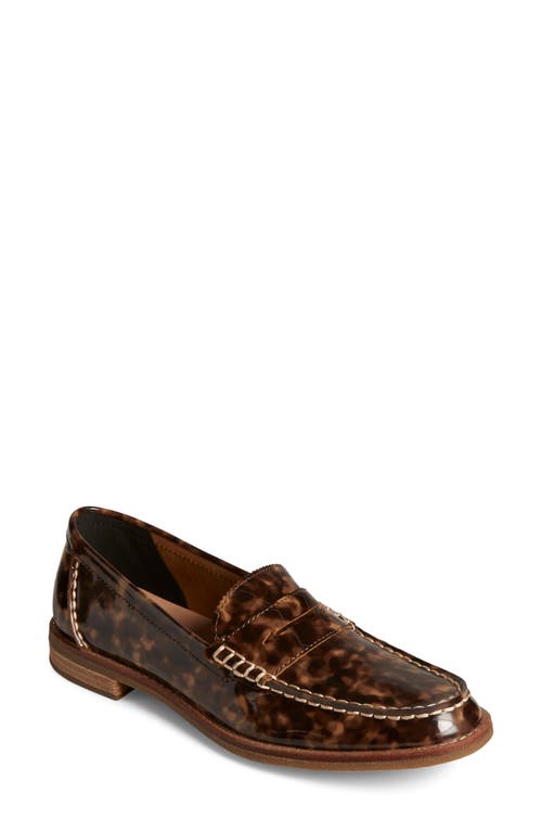 Sperry Seaport Penny Loafer In Brown