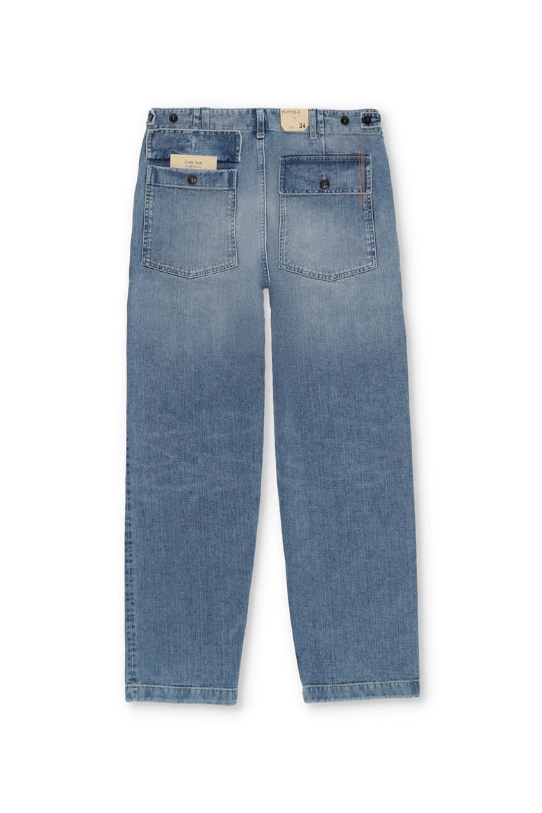 Bleach Wash Denim Pants, Alternate, color, D240