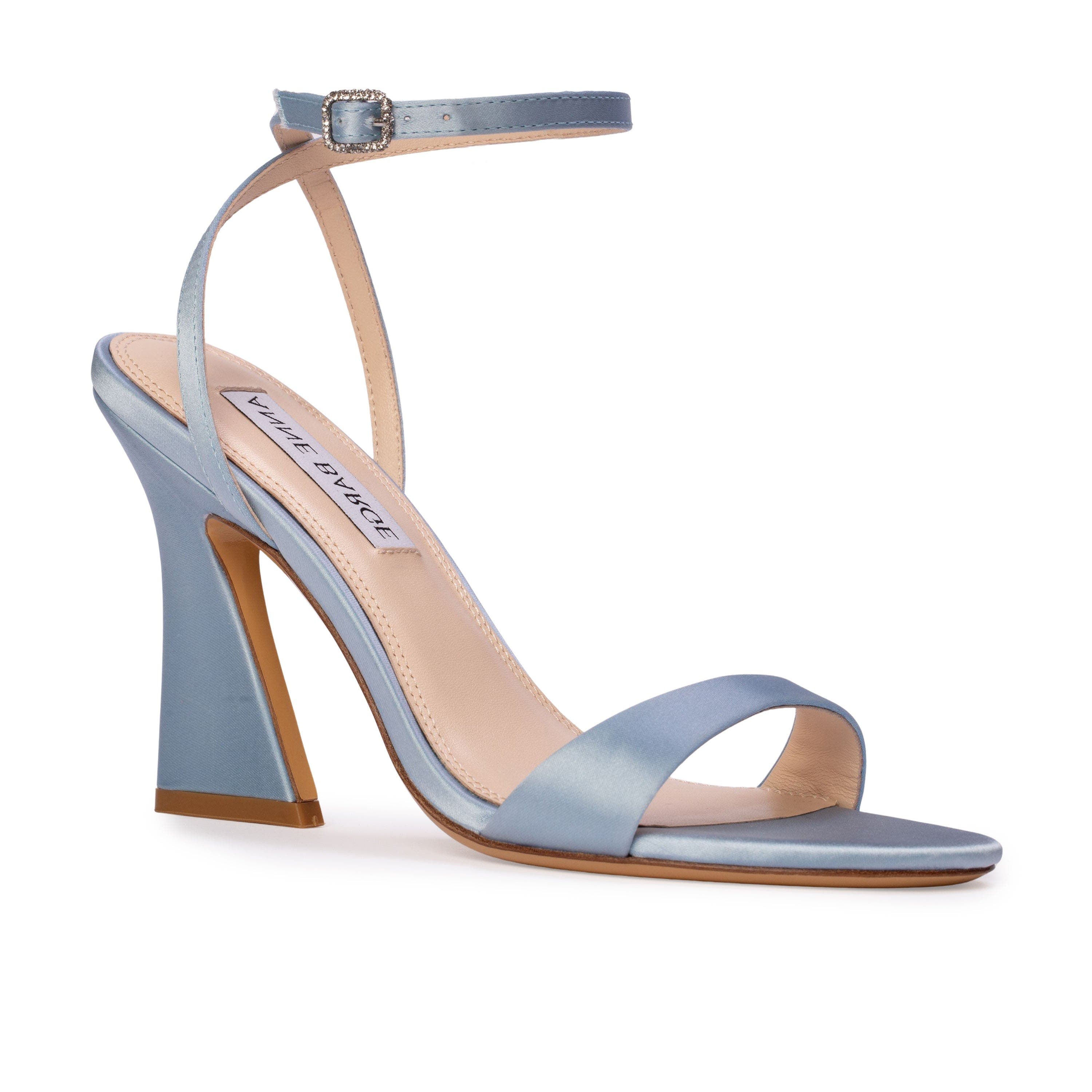 Muse Sandal, Alternate, color, Blue Satin