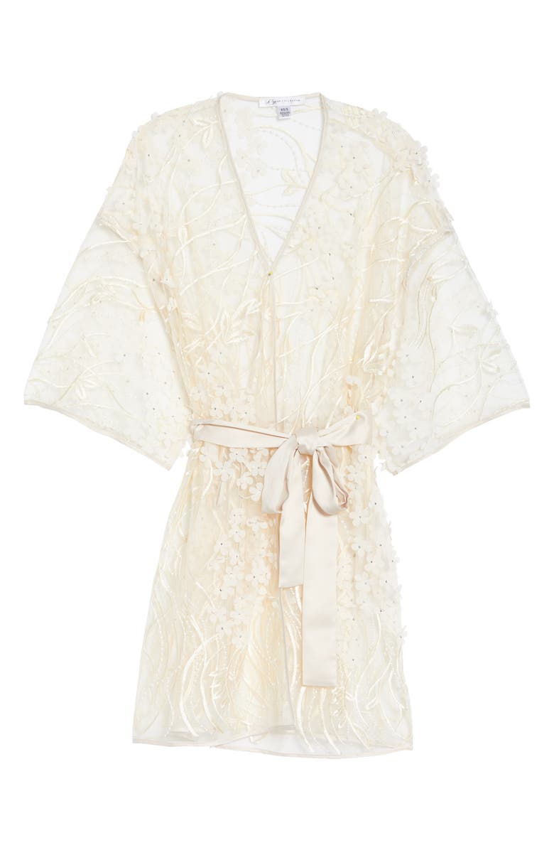 Rya Collection Kiss Flower Appliqué Wrap, Alternate, color,