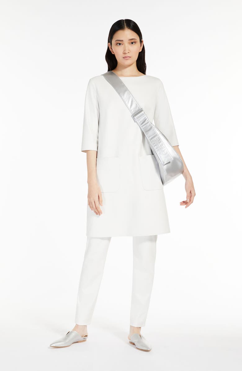 Max Mara Leisure Zefir Pull-On Straight Leg Faux Leather Pants, Alternate, color, 