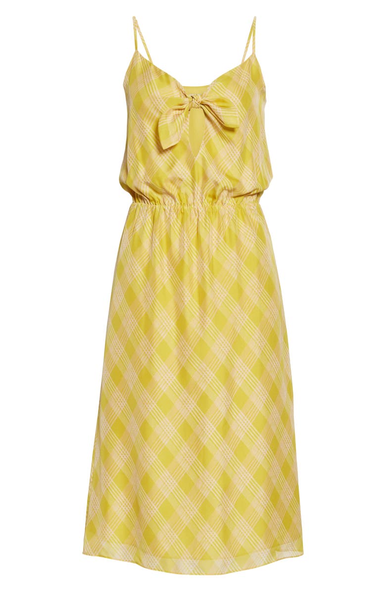 Joie Abiah Front Tie Silk Dress, Alternate, color, 