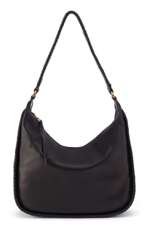 Large Mia Crescent Leather Hobo